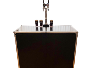 Twin Tap Full Draught Beer System - With Flight Case Bar Counter - Weekend Rental
